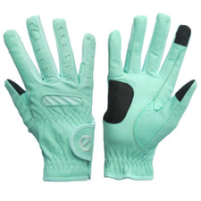 eQUEST GripPro LEATHER - Equestrian Riding Gloves - Mint Green