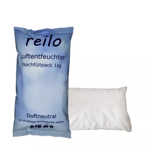 10x 1kg reilo Luftentfeuchter Nachfüllpack im Vliesbeutel, für Raumentfeuchter