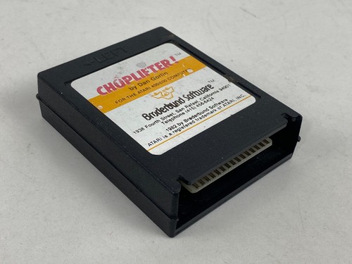 Choplifter! Atari 400 800 XL XE Brøderbund Game Cartridge 1982 - Picture 2 of 4