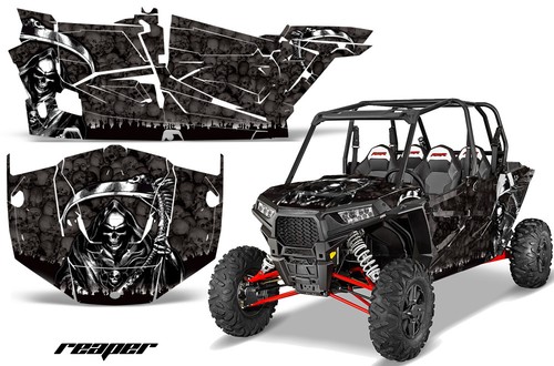 UTV Graphics Decals Stickers for Polaris RZR 1000 XP 4-Door 13-18 REAPER K - 第 1/3 張圖片