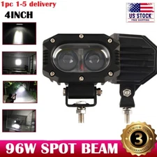 4inch 48W Spot Led Work Light Fog Reverse Cube Pod For Offroad Truck SUV ATV 12V