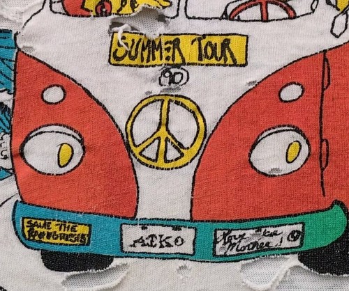 2 Vintage Simpsons Grateful Dead Head Shirt Parking Lot Bootleg USA Thrashed M/L - Picture 6 of 9