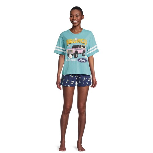 Ford Official Bronco Graphic Tee Faded Teal Women's Plus Size 2X (18W-20W) - Picture 3 of 5