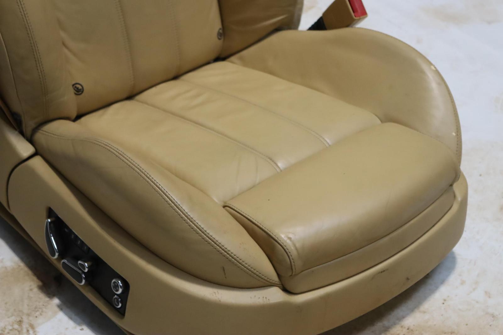 2003-2011 BENTLEY CONTINENTAL GT FRONT RIGHT PASSENGER SEAT TAN LEATHER OEM