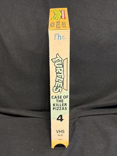 VHS Teenage Mutant Ninja Turtles Case Of The Killer Pizzas TMNT - Like New! - Picture 4 of 7