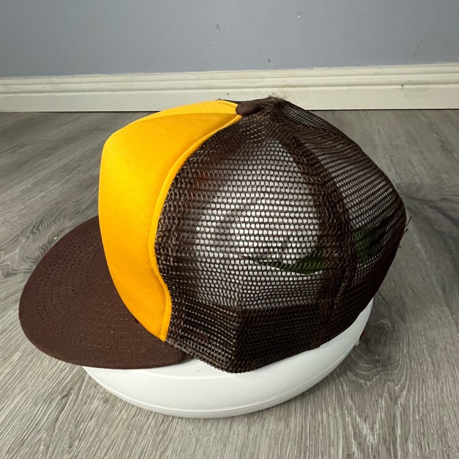 Hurley Warner Brown Snapback Adjustable Mesh Truc… - image 2