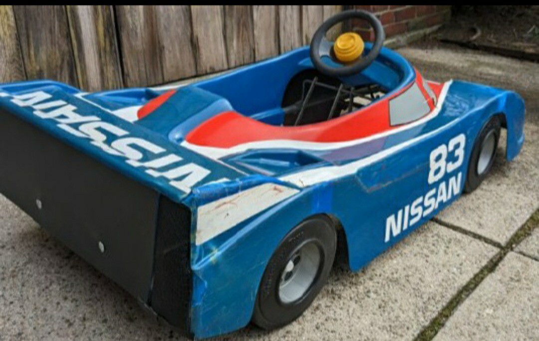 RARE 1990 PEDAL CAR REPLICA NISSAN GTP-90 ZX-TURBO RACE CAR