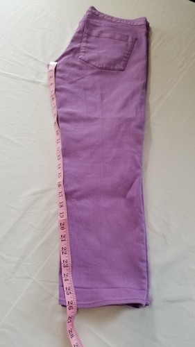 J Crew Womens Denim Jeans 31 (34x26) Purple Matchstick Stretch Low Rise Straight - Picture 8 of 11