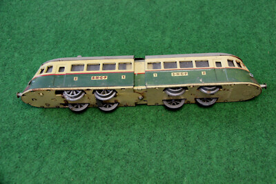 Train Mécanique JOUSTRA SNCF - Années 1950 - Acier/Étain - Vintage - Bon État