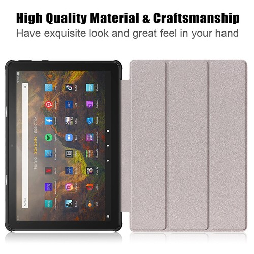 BHHB Custodia Per Tablet Fire HD 10 E HD 10 Plus (11ª Gen 2021), Pieghevole, Con Funzione Sveglia/sonno, Verde Menta - 4