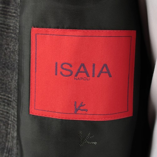 Isaia NWT 100% Wool Sanita Two Piece Suit Size 50R (40R US) In Green Plaid - Picture 9 of 14