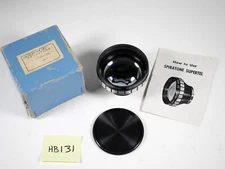SPIRATONE Supertel 3x telephoto attachment AUX lens vintage w/box & instructions