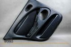 00-08 Jaguar X200 S-Type Rear Left Driver Side Interior Door Panel Black Leg Oem