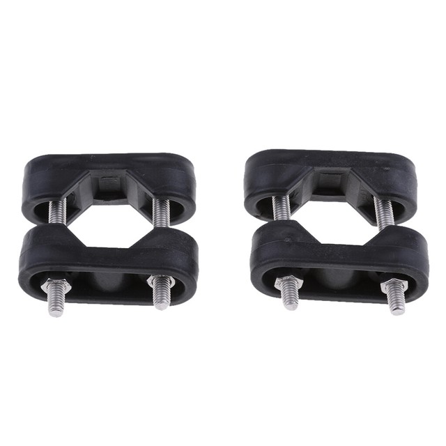 2Pcs Boat Rail Mount Bracket Marine Nylon Rail Mount Bracket Set For 7/
