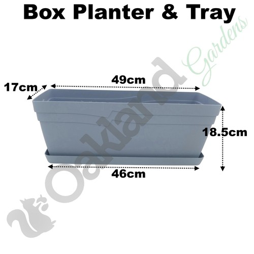 Box Planter Window Garden Trough Seed Herb Tray Plant Pot Pastel Coloured - Picture 6 of 21