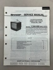 Sharp 13NV68 Original Service Manual Free Shipping