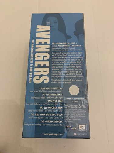1967 The Avengers Set 1 3 VHS Video Tape Box Set British TV Show - Picture 4 of 4