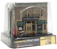 Woodland Scenics HO ~ W/LEDs Lubener's General Store ~ Built And Ready ~ BR5021 