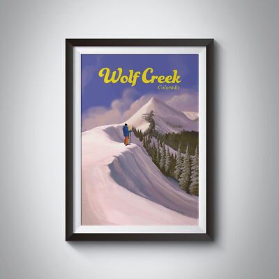 Wolf Creek Colorado Skigebiet Reiseposter