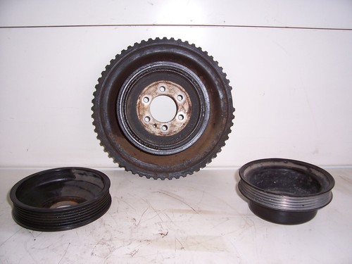 BMW 525iA E34 5/H Vanos (95-97) : 3 Riemenscheiben f. Kurbelwelle + Wasserpumpe