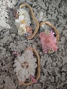 Kids Baby Floral Headbands Hair Accessories Wedding Bridal