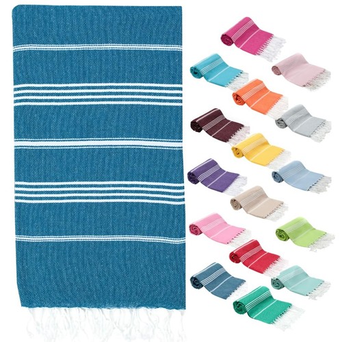 Turkish Beach Towel – Oversized 100% Cotton Quick-Dry & Sand-Free Blanket 72"...