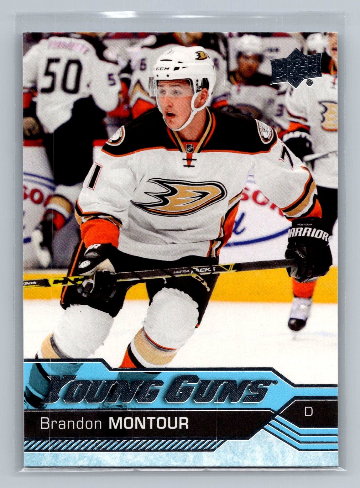 BRANDON MONTOUR 2016-17 UPPER DECK SERIES TWO YOUNG GUNS ROOKIE CARD #476