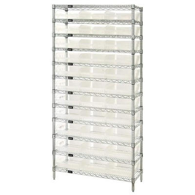 Quantum Storage Systems - WR12-116CL - QUANTUM STORAGE SYSTEMS Bin Shelving: 36