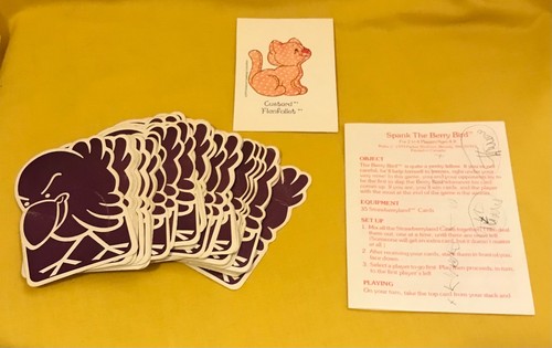 Vintage Strawberry Shortcake 1979 Spank the Berry Bird Card Game - Picture 4 of 5
