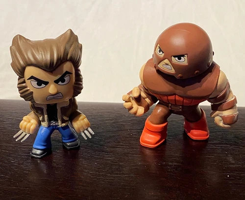 X-Men WOLVERINE + JUGGERNAUT  Funko Marvel Mystery Minis Lot of 2 vinyl figures