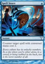 Moderate Play, English MTG Regular Spell Snare Dissension Magic the Gathering