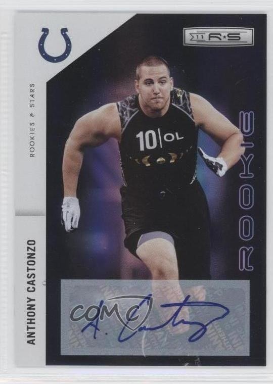 2011 Rookies & Stars Rookie Holofoil Signatures Anthony Castonzo Auto RC 0c2