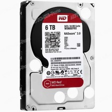 Western Digital RED WD60EFRX 5.4K 6TB 3.5" SATA NAS Internal Hard Drive Neu!