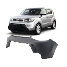 Primed Front Upper Bumper Cover Fascia For 14-16 Kia Soul Ki1014100