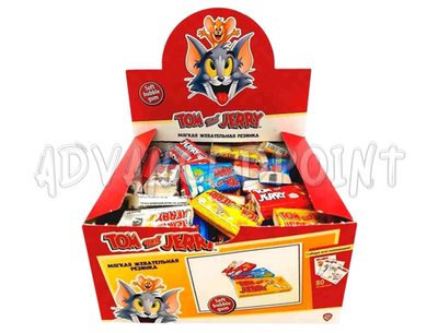 #ad Tom and Jerry Bubble Gum 100 pcs Tutti Frutti 450g 15.9oz Gift Pack $41.09