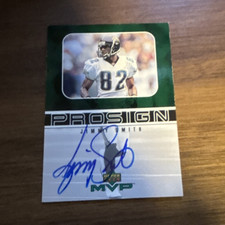 Upper Deck MVP Prosign Jimmy Smith JS Autographed Insert 1999 Jaguars NFL Card