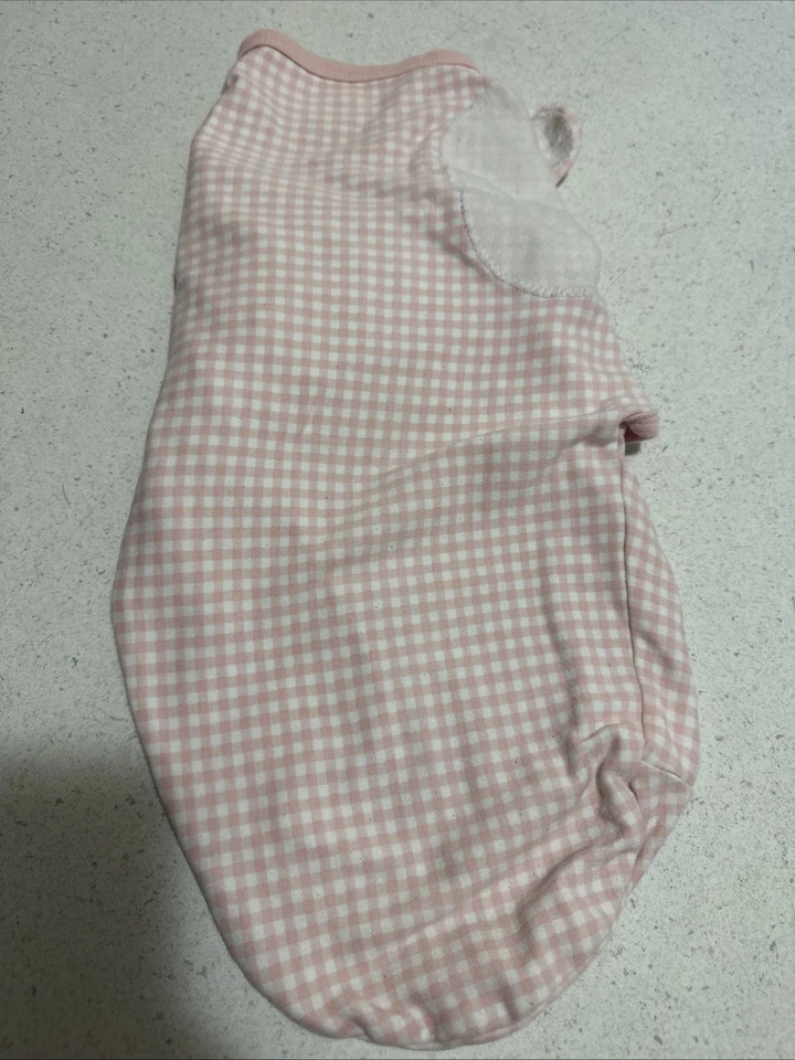 Pink Checkered, Swaddle Me Sleep Sack ￼ - Image 3 of 3