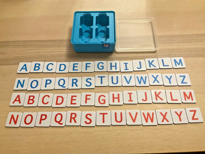 OSMO Words Kit Education Learning Alphabet Letters Complete Game Tiles Box Lid