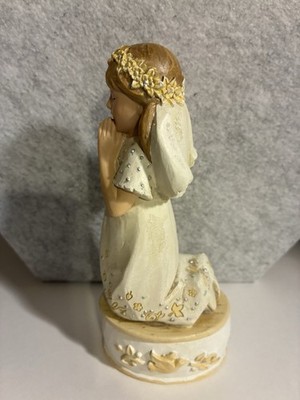 First Holy Communion Figurine With A Compartment On Bottom For A Rosary/keepsake