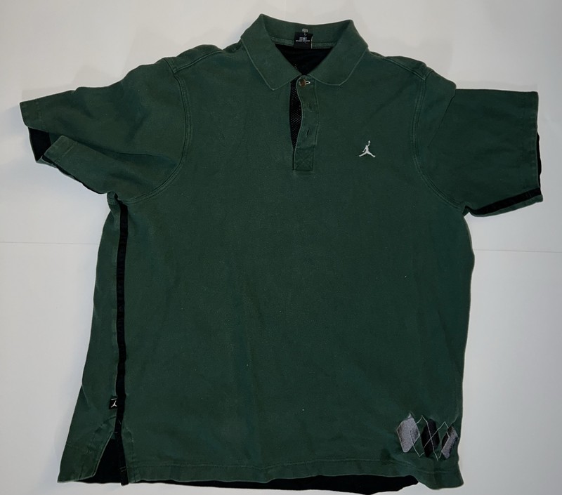 Vintage Air Jordan Brand Green Polo Og Y2k Sz 3xl