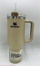 Stanley 40 oz Stainless Steel H2.0 FlowState Quencher Tumbler Macadamia Tan