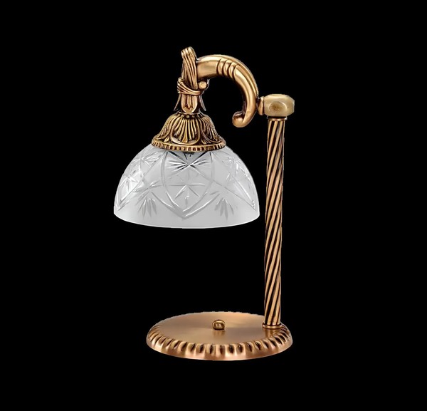 Tischleuchte Tischlampe Lampe Leuchten Gold Lampen Glas Gold Grau Art-image