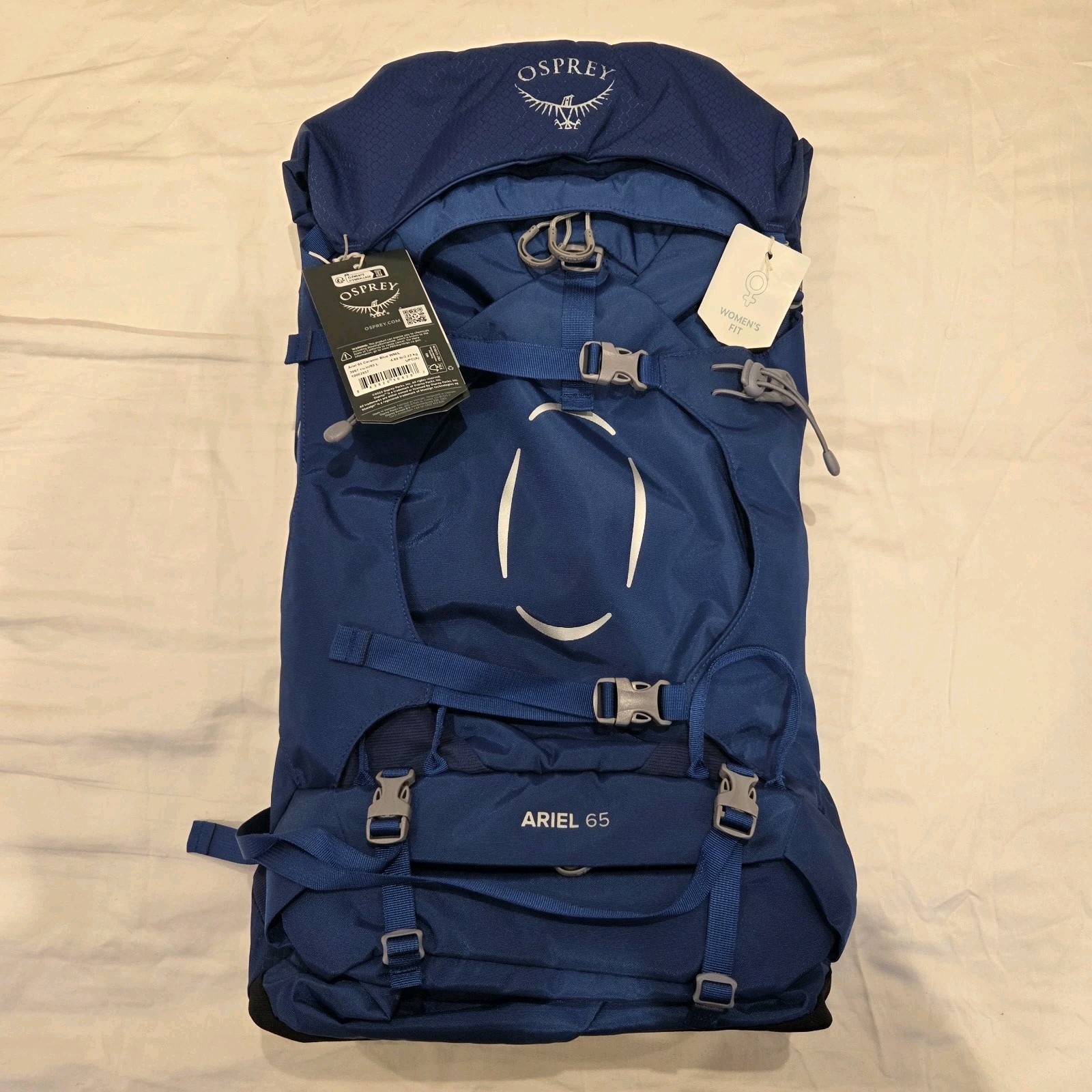 Osprey Ariel 65 WM/L - Mochila para mujer azul cerámica senderismo trekking - PVP £270