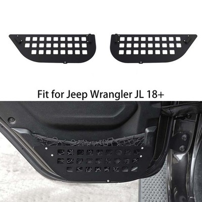 2pcs Rear Door Panel Storage Box Bag Organizer Kit For Jeep Wrangler JL/JT 2018+