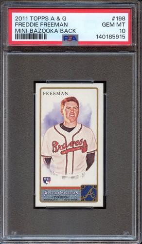 2011 Allen & Ginter Freddie Freeman #198 (Bazooka Back /25) - PSA 10 GEM MINT