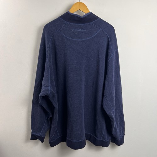 Tommy Bahama Wende-Cardigan mit durchgehendem Reißverschluss Herren 5XL blau adrett Freizeit - Bild 2 von 7