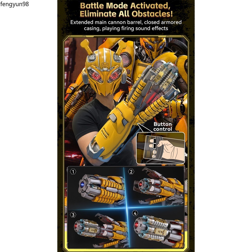 HIPLAY Killerbody Transformers CosPlay Bumblebee Hand Cannon 1:1 Wearable - Thumbnail 2