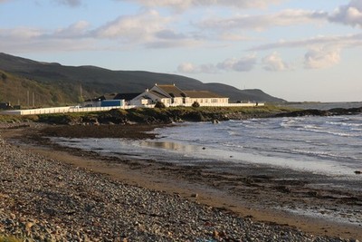 Photo A3 Ainslie Manor, Girvan Old folks home viewed from Ainslie Shore  c2021