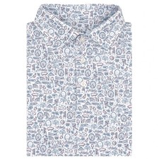 Men s RHOBACK City of Oaks White Performance Polo - Breathable Active Wear