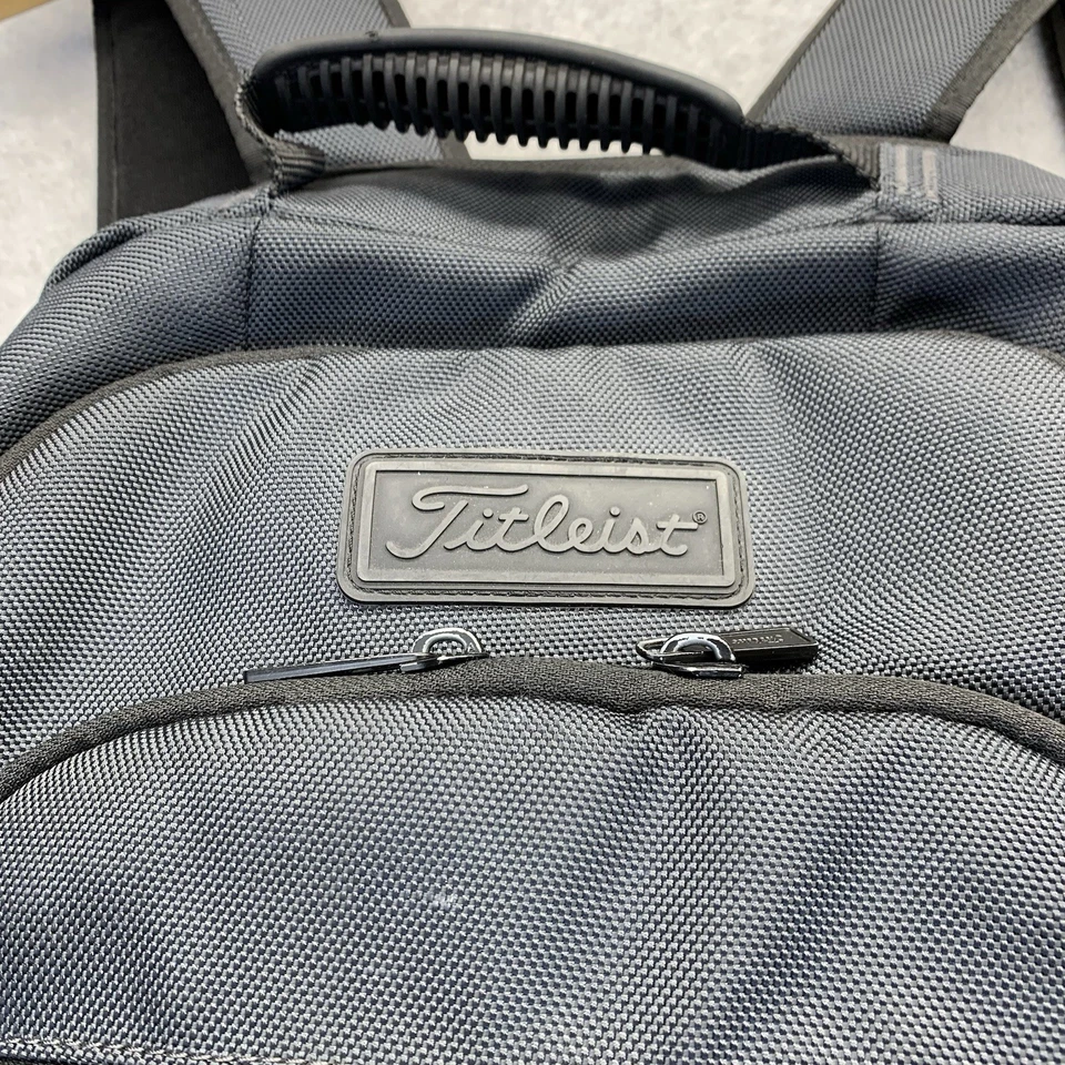 Mochila Titleist Player Gris Negra Bolsa para Laptop Viaje Golf Equipaje de Mano Profesional Foto 3 de 4